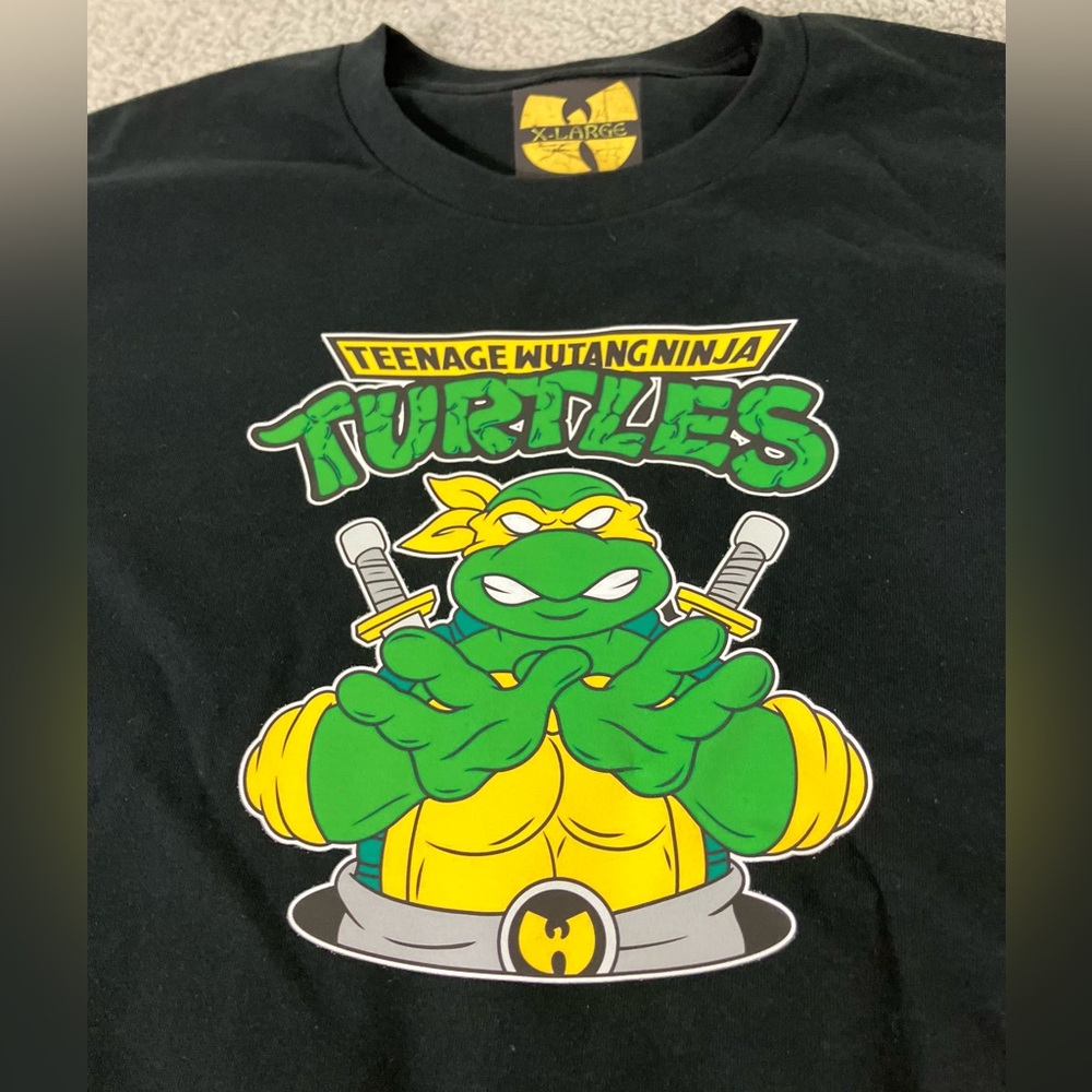Teenage Wu-Tang Mutant Ninja Turtles TMNT Collab Out The Sewer Black Tee